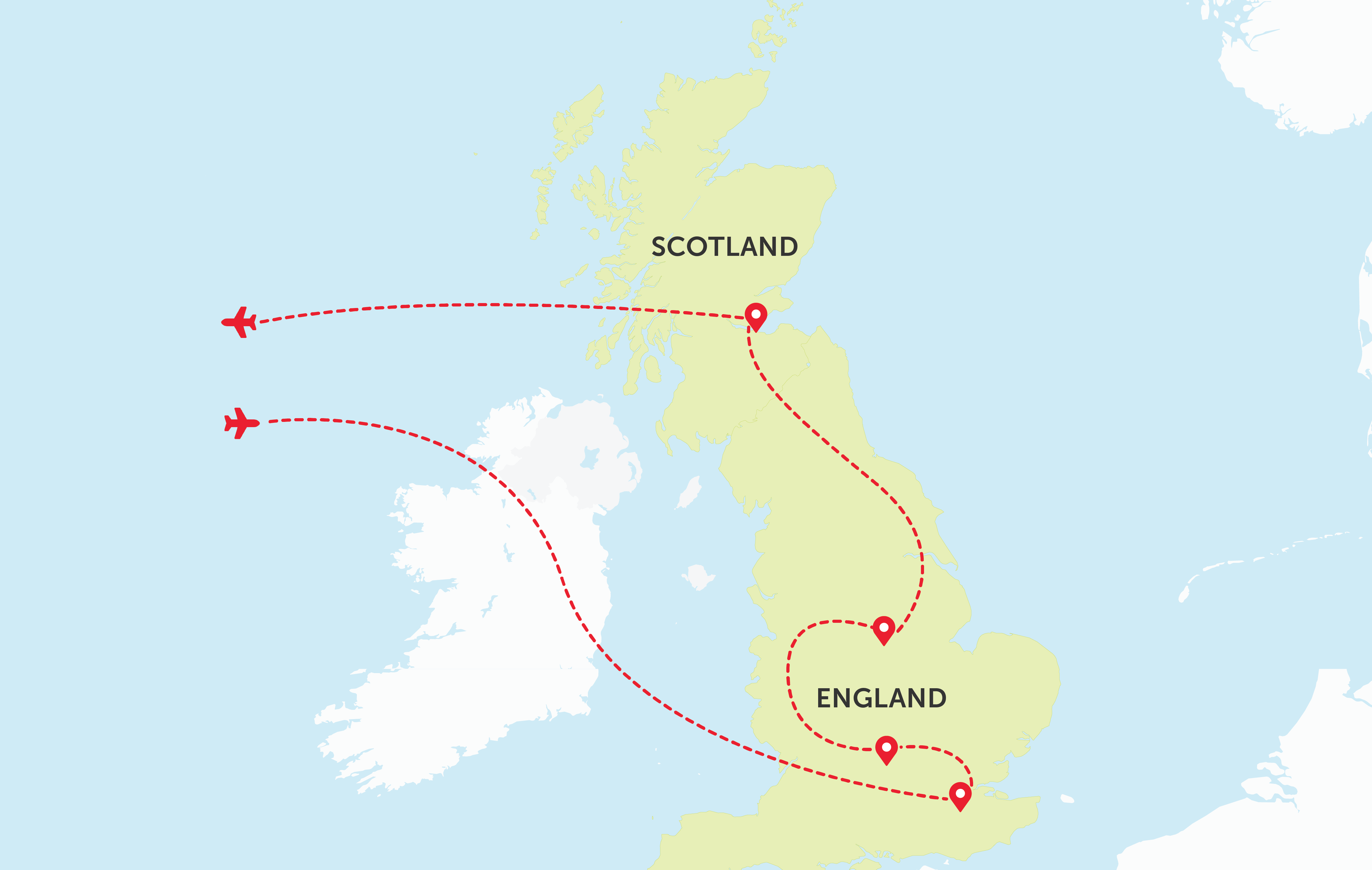 Scotland and England
