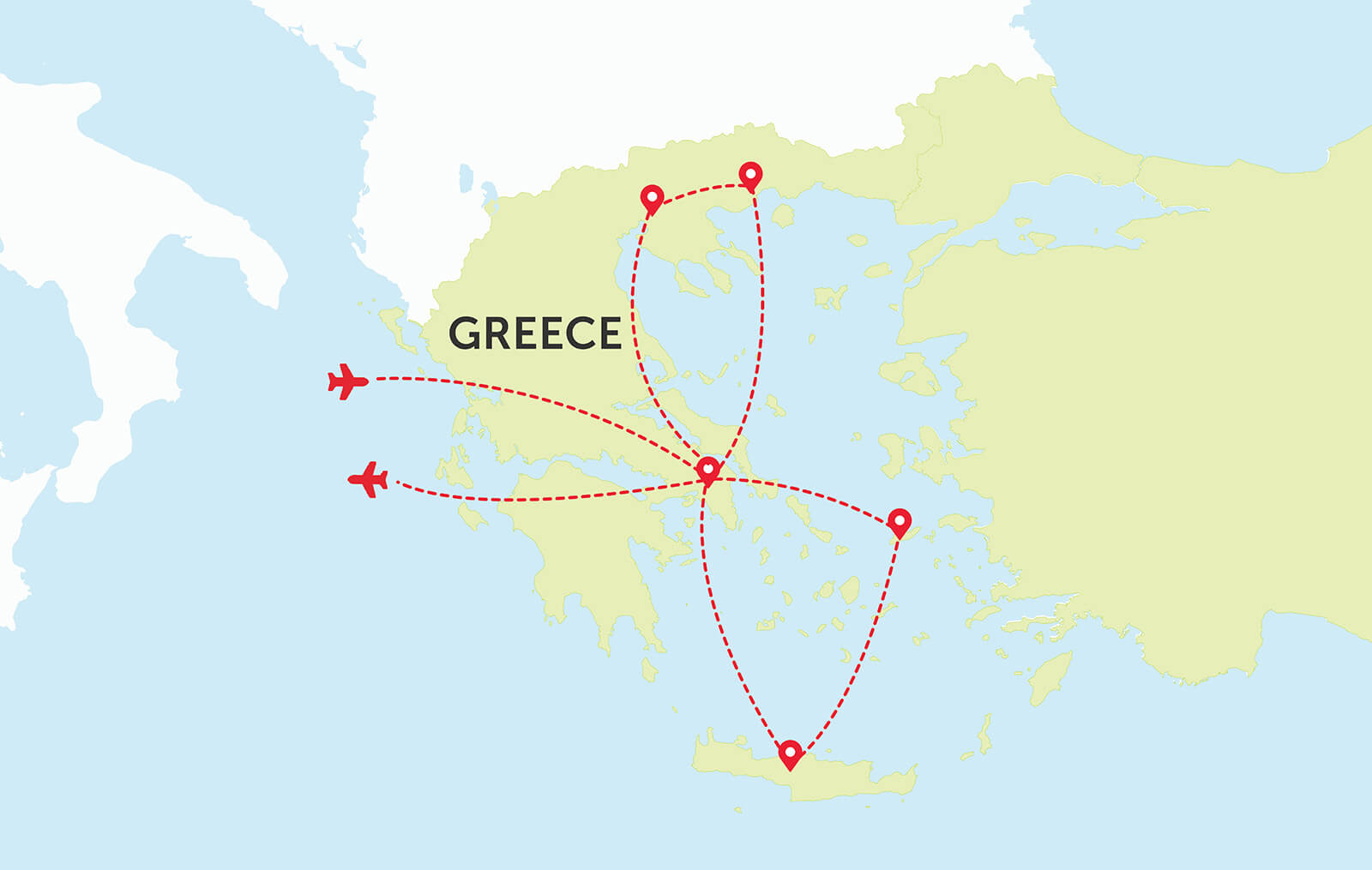 Map of Greece