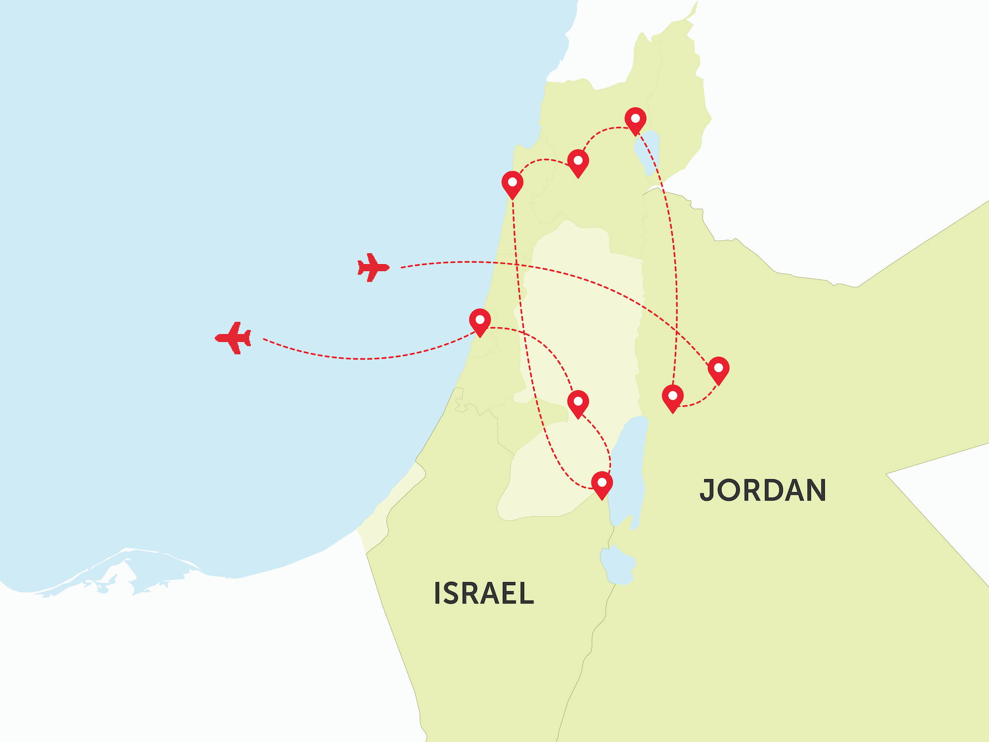 Map of Israel