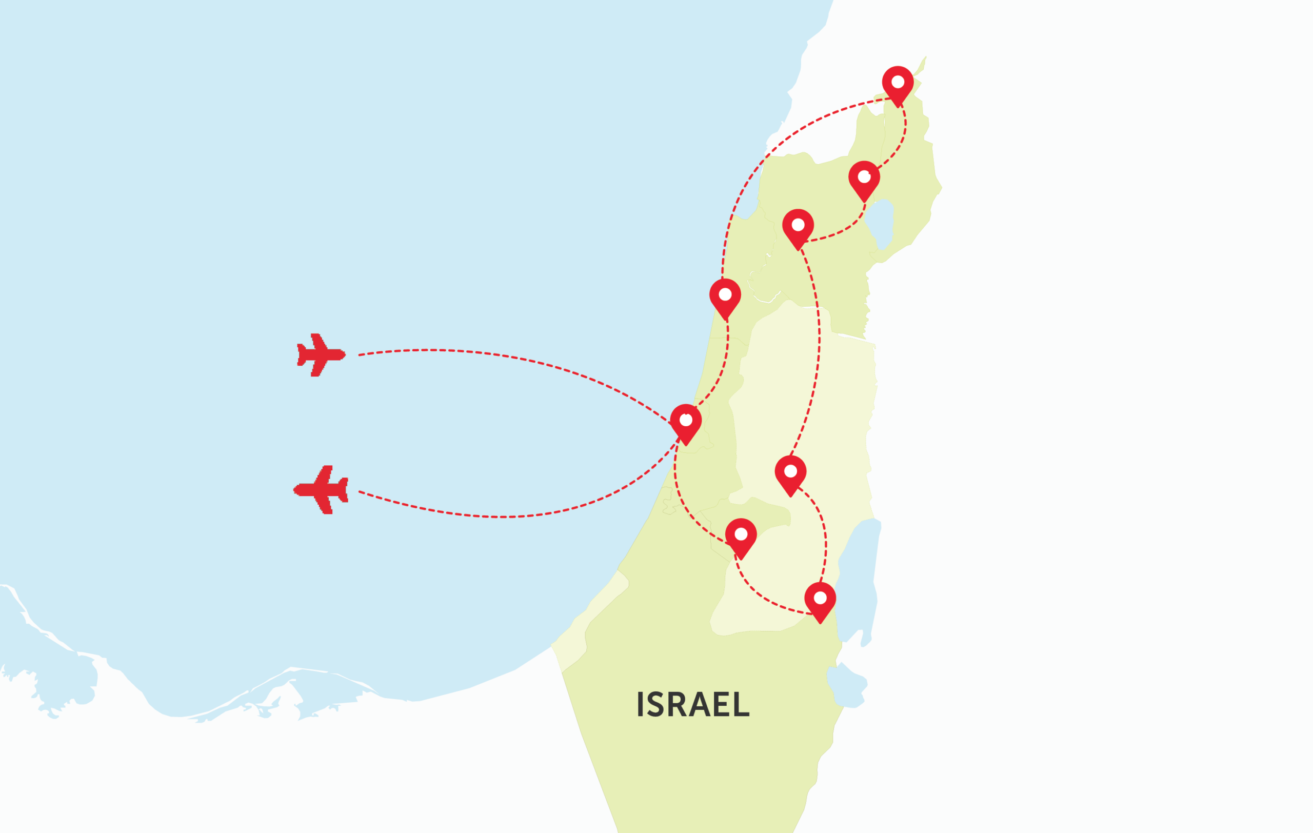 Map of Israel