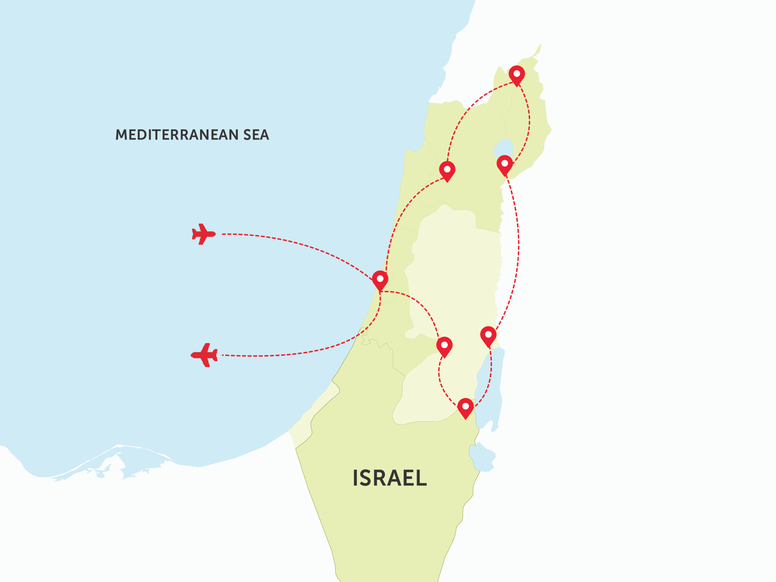 Map of Israel