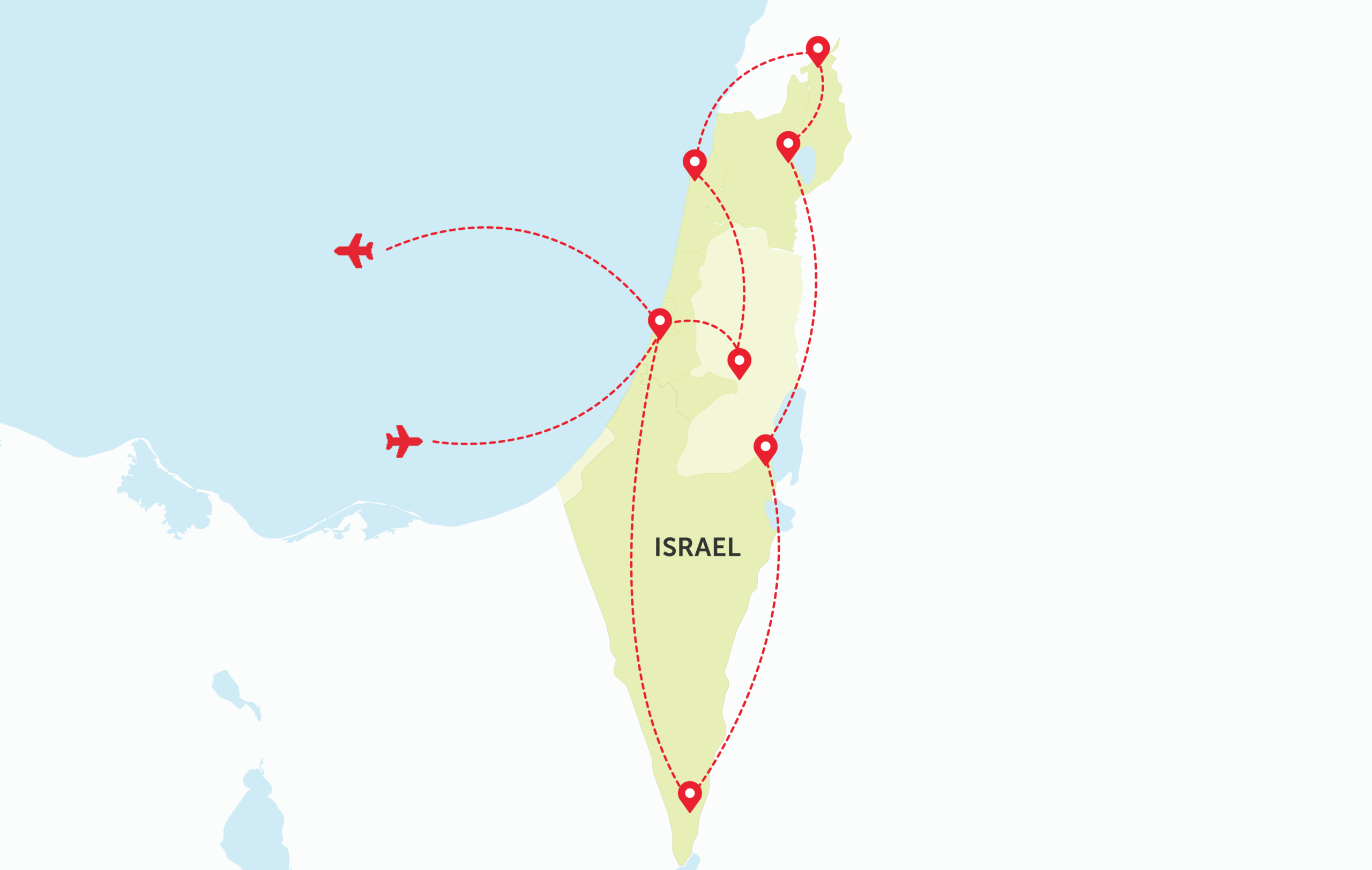 Map of Israel