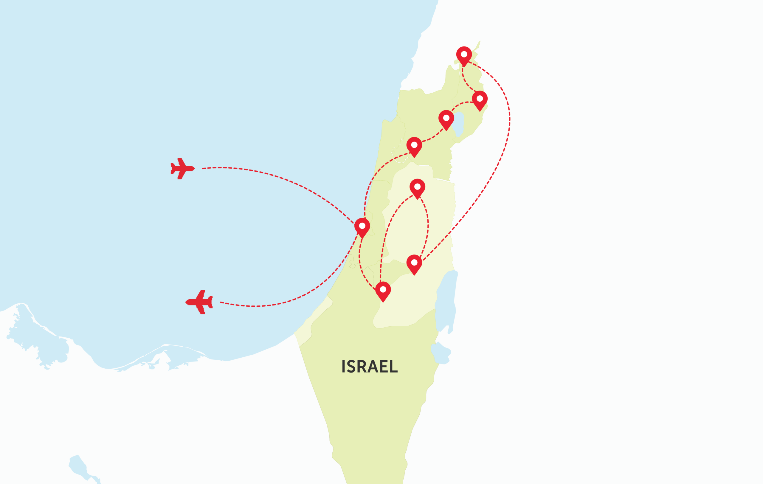 Map of Israel