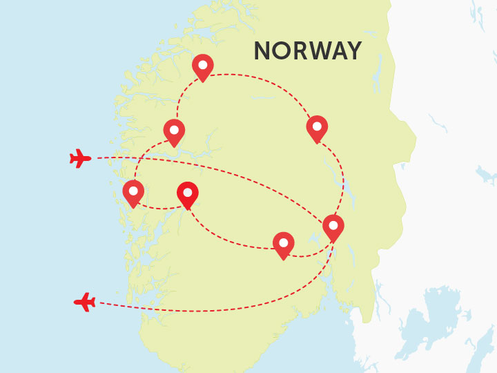 Map of Norway
