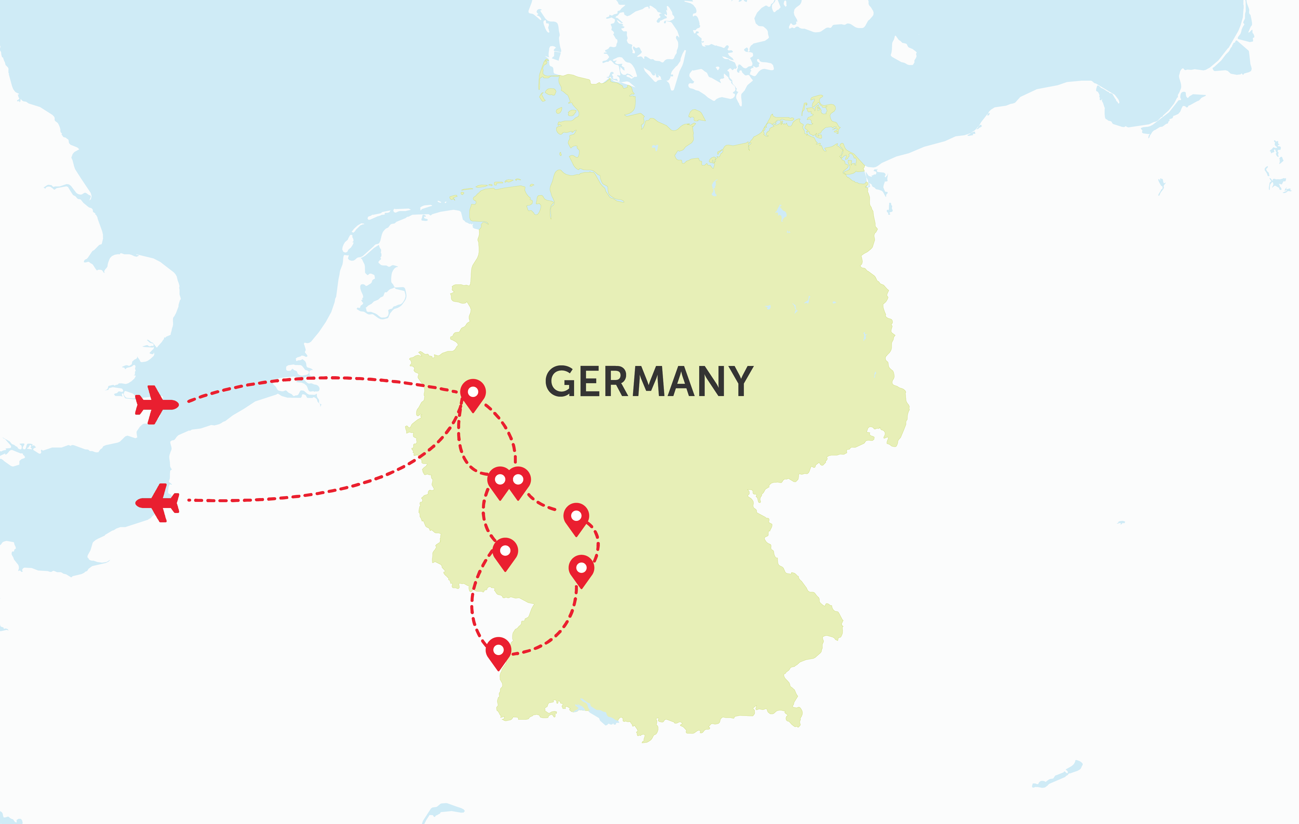 Rhine Cruise Map