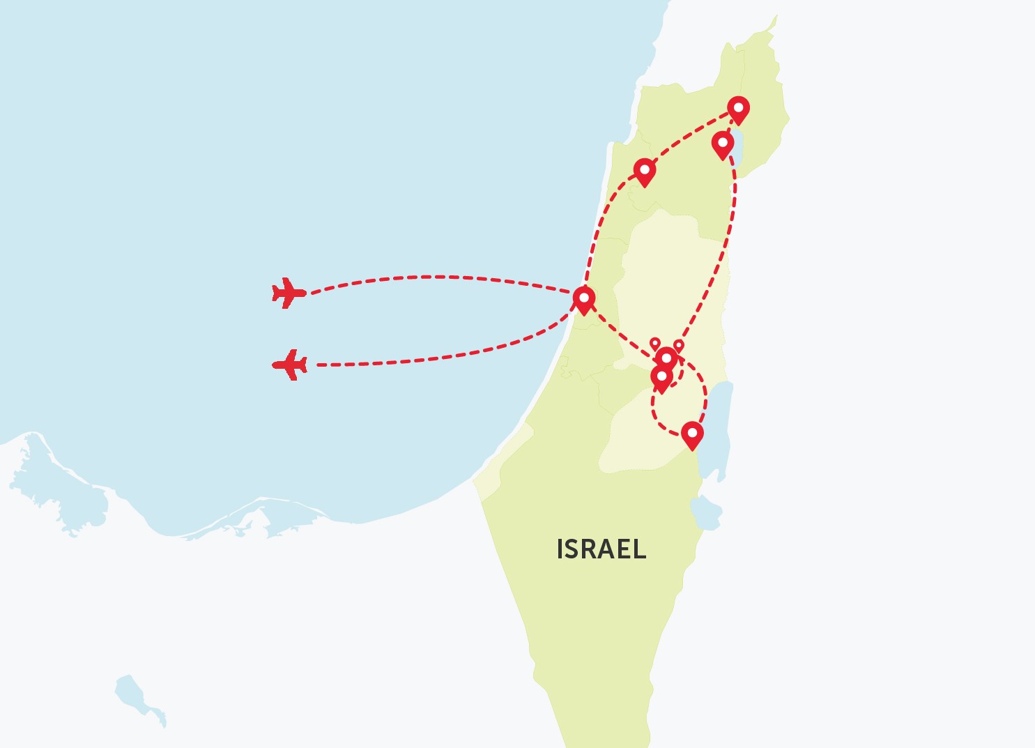 Map of Israel