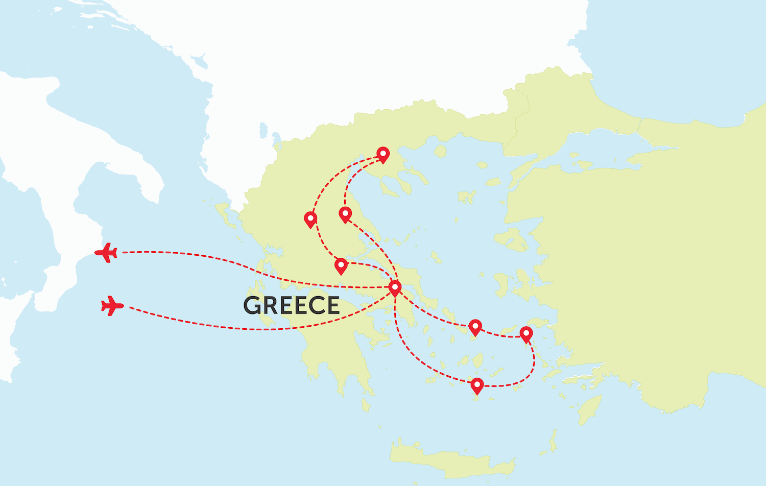 Map of Greece