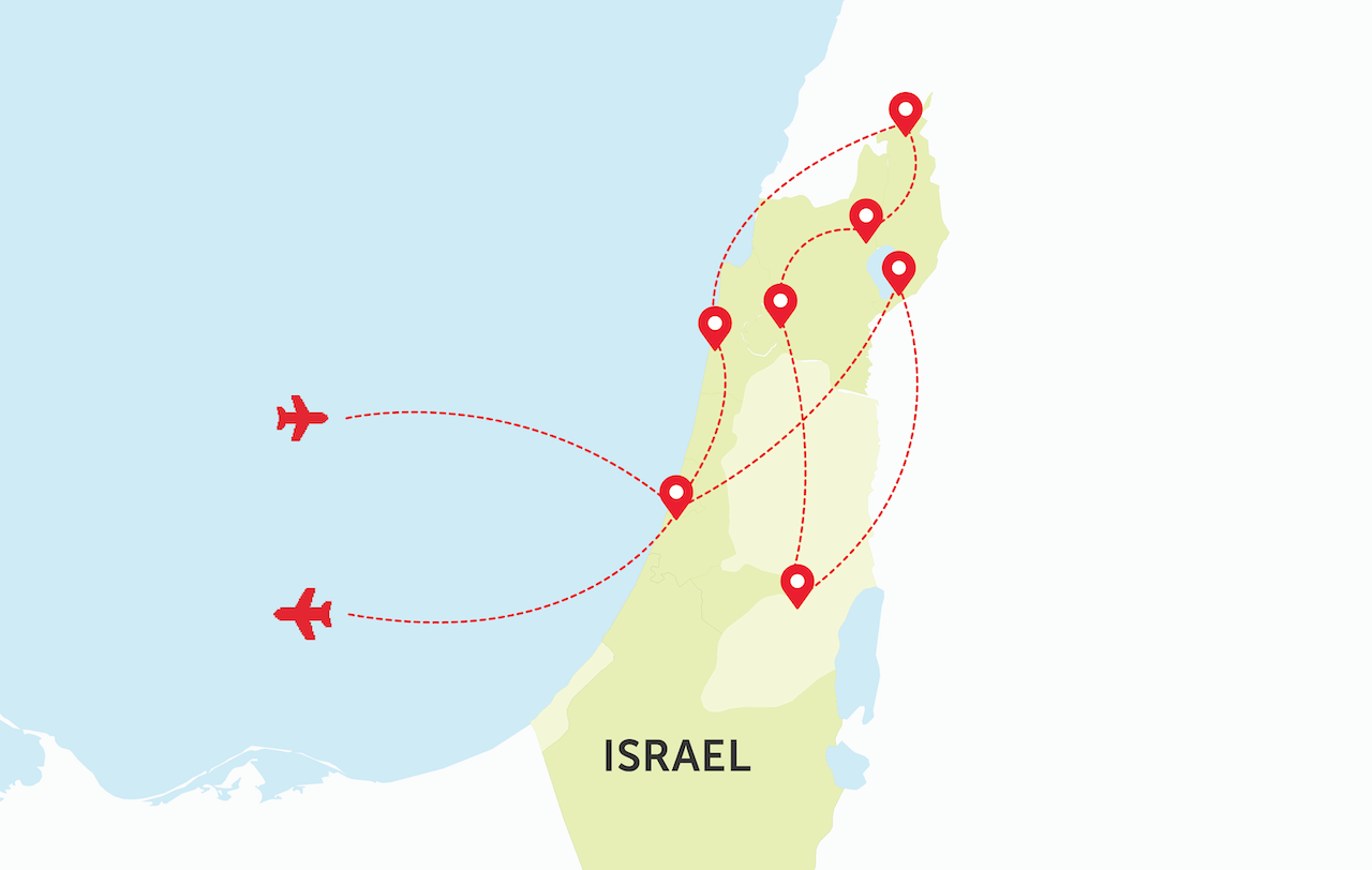 map of Israel