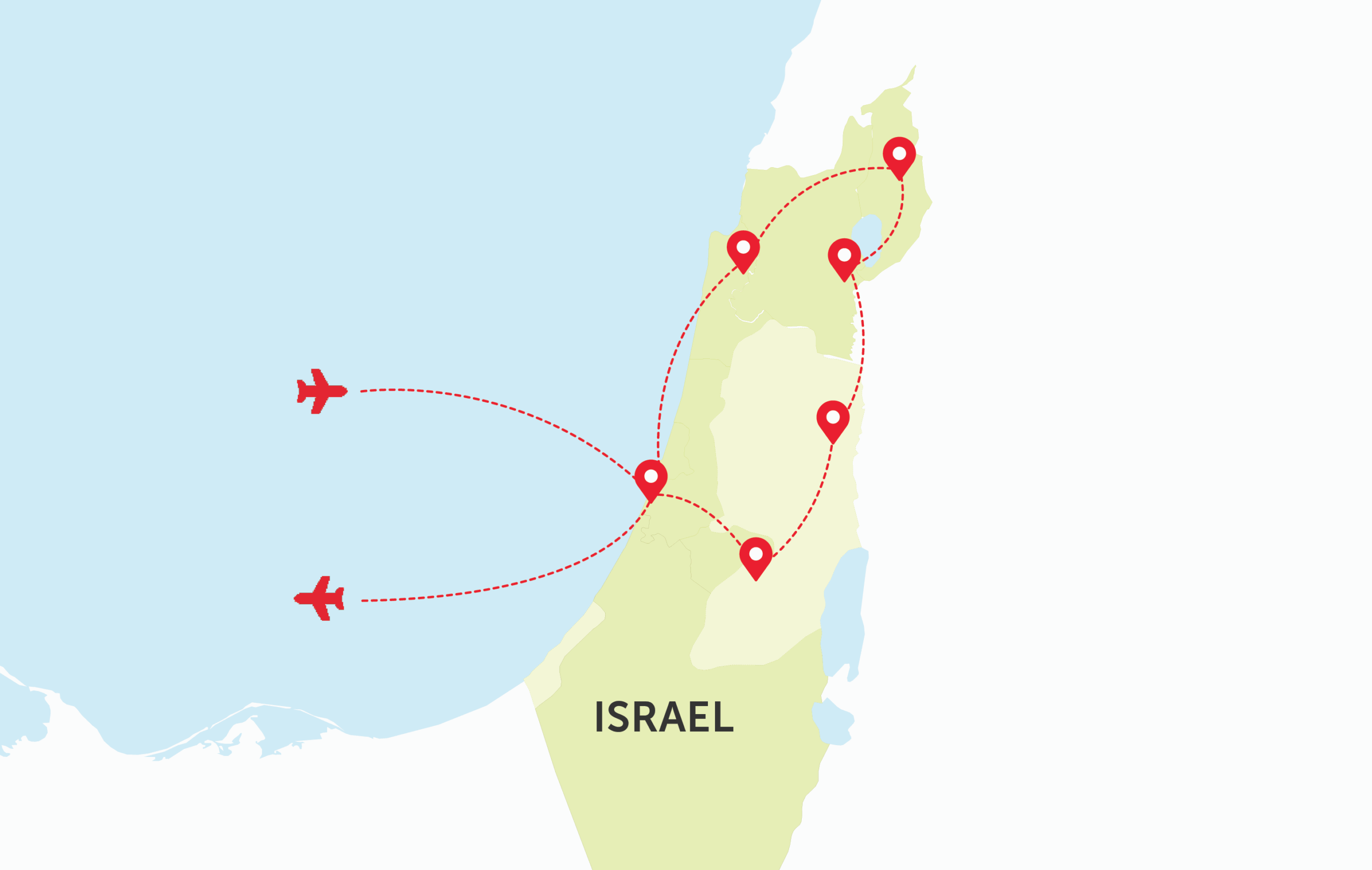 Map of Israel