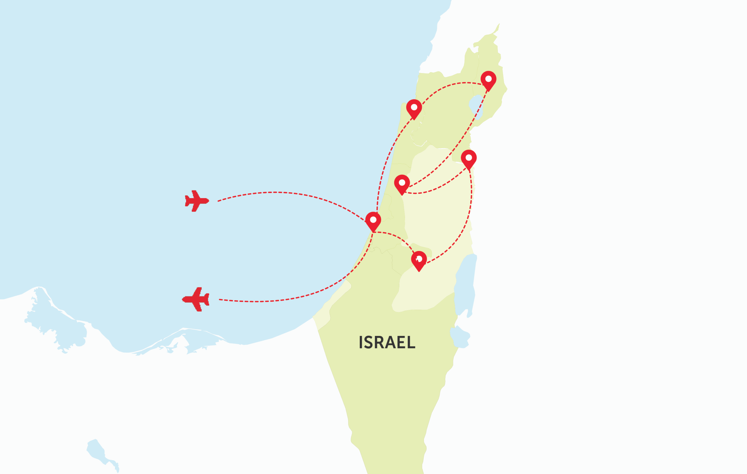 Map of Israel
