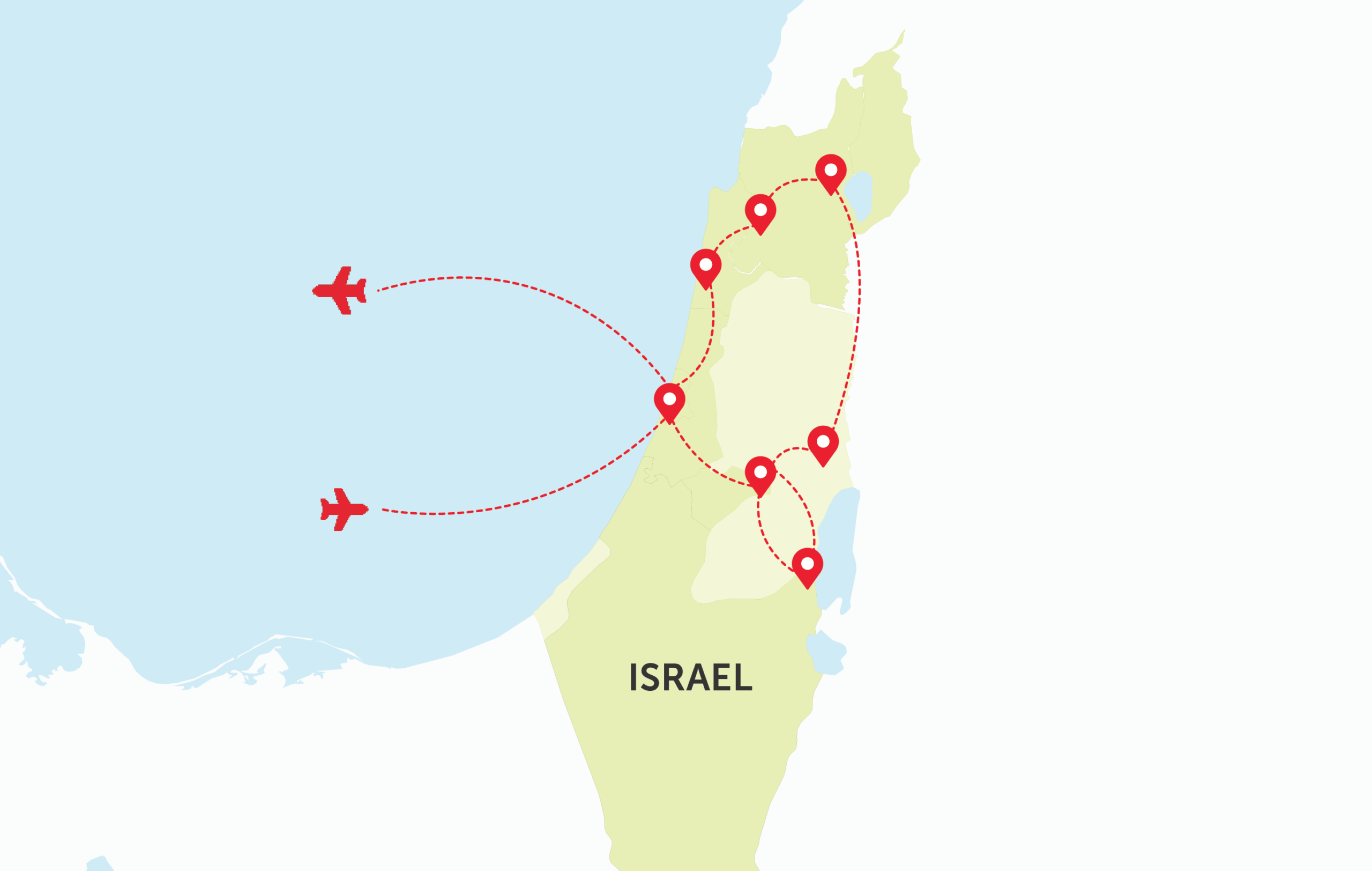 Map of Israel