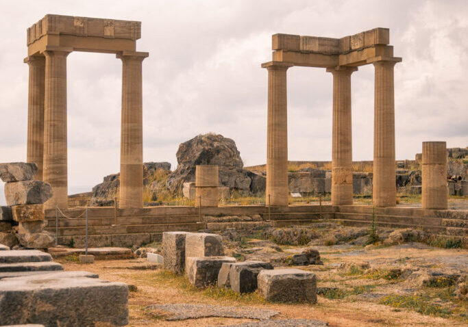 Ruins of the Acropolis of Lindos, Rhodes