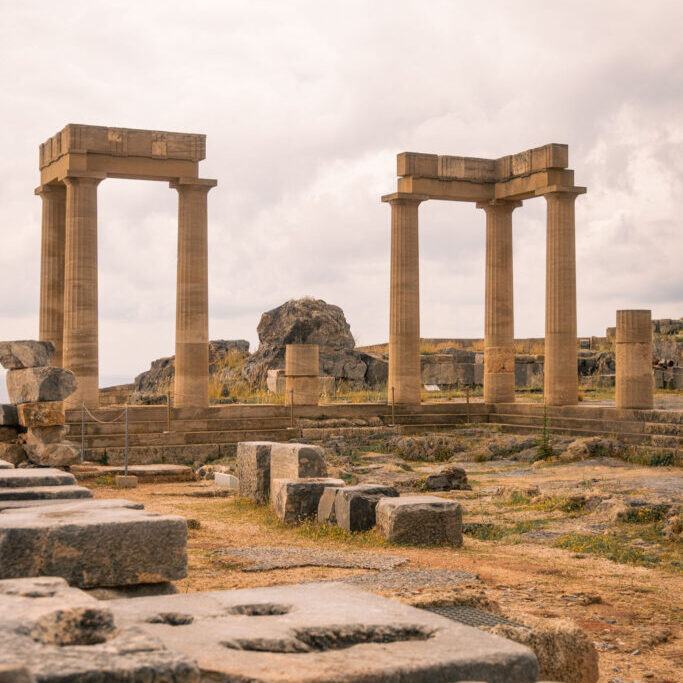 Ruins of the Acropolis of Lindos, Rhodes