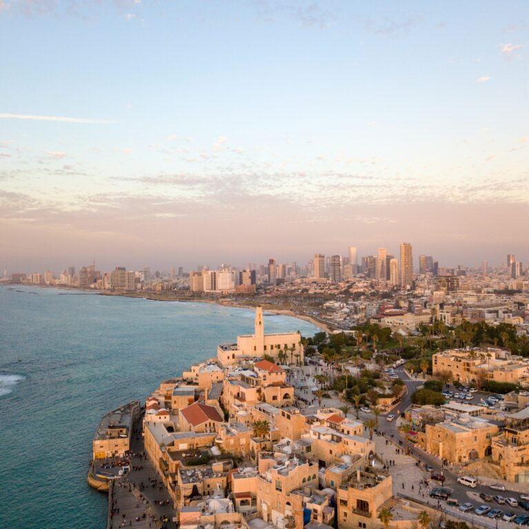 Shoreline and city of Tel Aviv