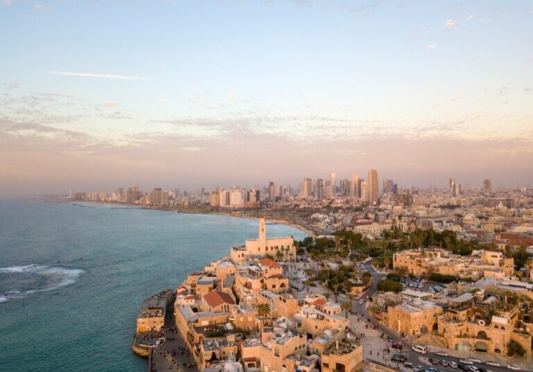 Shoreline and city of Tel Aviv